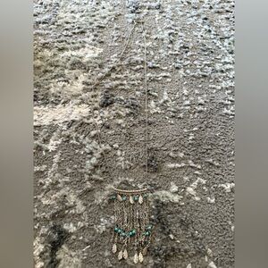 Long feather necklace